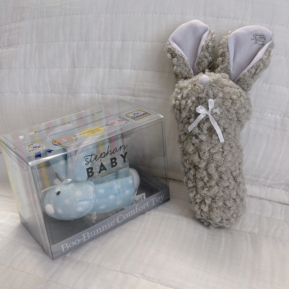 Stephan Baby Boo-Bunnie Comfort Toy and Rattle Bunnie